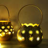 Gift Set Of 2 Hanging Led Lamps