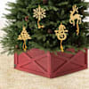 Shimmering Golden Christmas Tree Ornaments - Set Of 4 Online