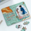 Siblings Nok Jhok - Personalized Wooden Jigsaw Puzzle Online