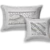 Buy Silk Embroidered Patchwork Double Bedcover - White (Set of 5)