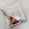 Buy Silver Sequin Personalized Magic Pillow