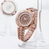 Sparkling Elegance Personalized Rose Gold Watch Online