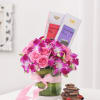 Splendid Floral And Chocolate Combo Online