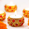 Gift Stone Studded Tea-light Candle Set