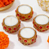 Buy Stone Studded Tea-light Candle Set