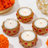 Stone Studded Tea-light Candle Set Online