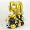 Buy Striking Glamour - Balloon Arrangement - Gold And Black