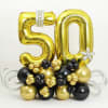 Striking Glamour - Balloon Arrangement - Gold And Black Online