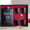 Buy Suit Up Personalized Hip Flask And Shot Glasses Set
