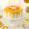 Gift Summer Delight Mango Cream Cake  (Half kg)