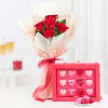 Sweetheart's Bouquet And Chocolate Harmony Online