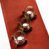 Gift Tealight Holder With Metal Stand - Set Of 3