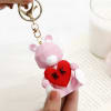 Teddy Love Personalized 3D Keychain Online