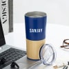 Gift The Good Stuff - Personalized Blue Tumbler For Men