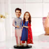 Traditional Couple Caricature For Bhaiya And Bhabhi Online