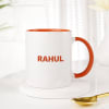 Gift Trishul And Damru Personalized Mug With Orange Handle