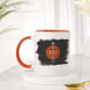 Trishul And Damru Personalized Mug With Orange Handle Online