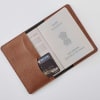 Gift Wanderlust Personalized Passport Cover - Tan