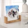 Gift We Said Yes Personalized Acrylic Frame With Wooden Base