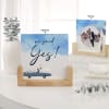 We Said Yes Personalized Acrylic Frame With Wooden Base Online