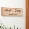 Gift Welcome Home - Personalized Wooden Name Plate