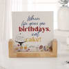 Shop When Life Gives You Birthdays Eat Cake Personalized Sandwich Frame