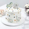 Gift Whimsical Animal Themed SemiFondant Cake 1 kg