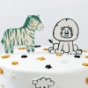 Buy Whimsical Animal Themed SemiFondant Cake 1 kg