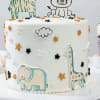 Shop Whimsical Animal Themed SemiFondant Cake 1 kg