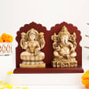 White And Gold Laxmi Ganesha Idols Online