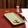 Wooden Platter - Mughal Flowers - Green - Single Piece Online