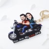 Gift You Are My Love GPS - Personalized Caricature Bike Keychain