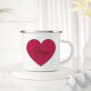 Gift You Melt My Heart Personalized Enamel Mug