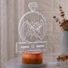 Gift Yours Forever Personalized LED Lamp - Wooden Finish Base