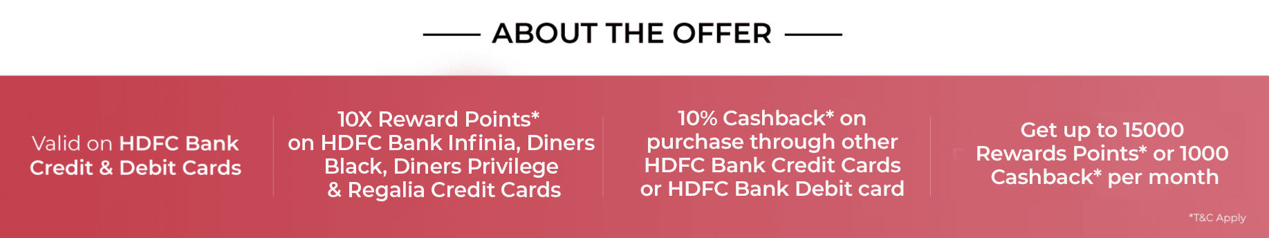 avail the offer
