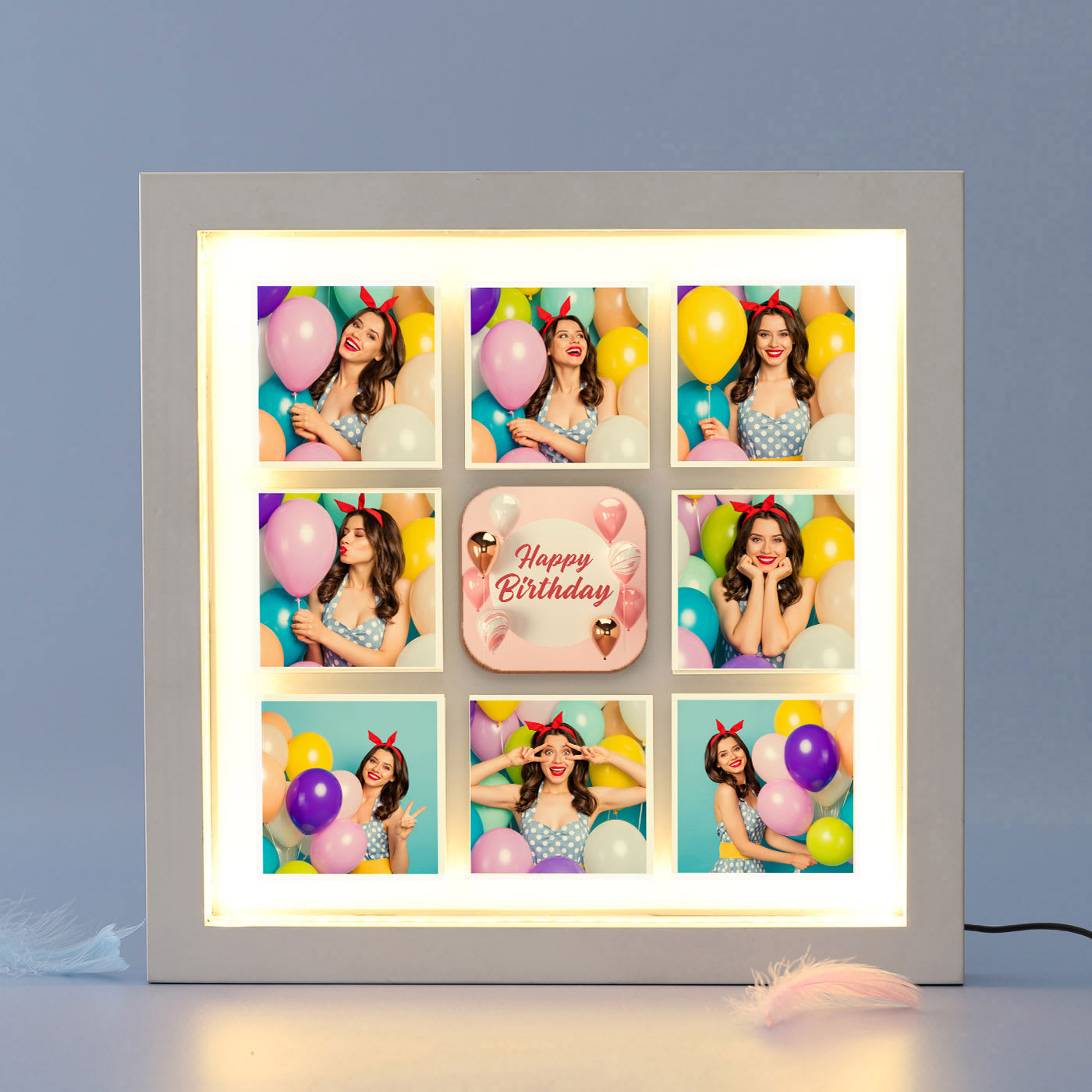 Personalized LED Frame for Birthdays